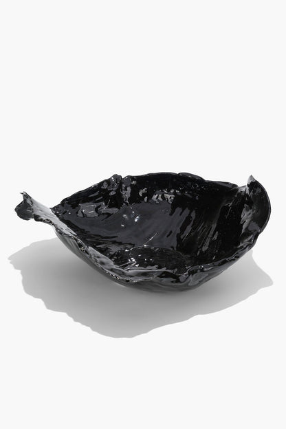 STAUD | Wavy Bowl Black Glaze