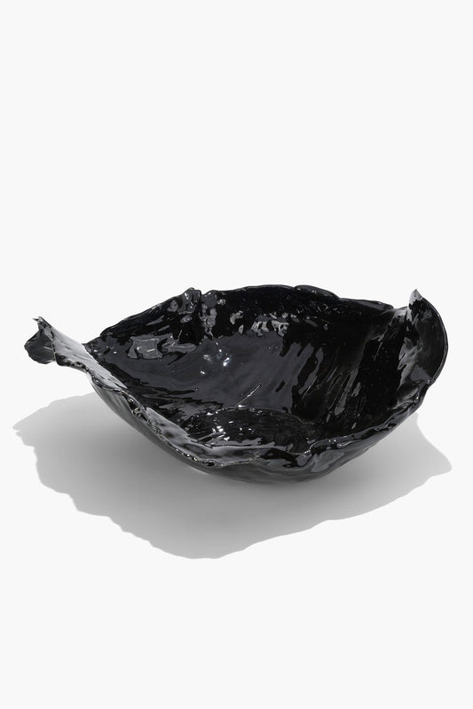 STAUD | Wavy Bowl Black Glaze