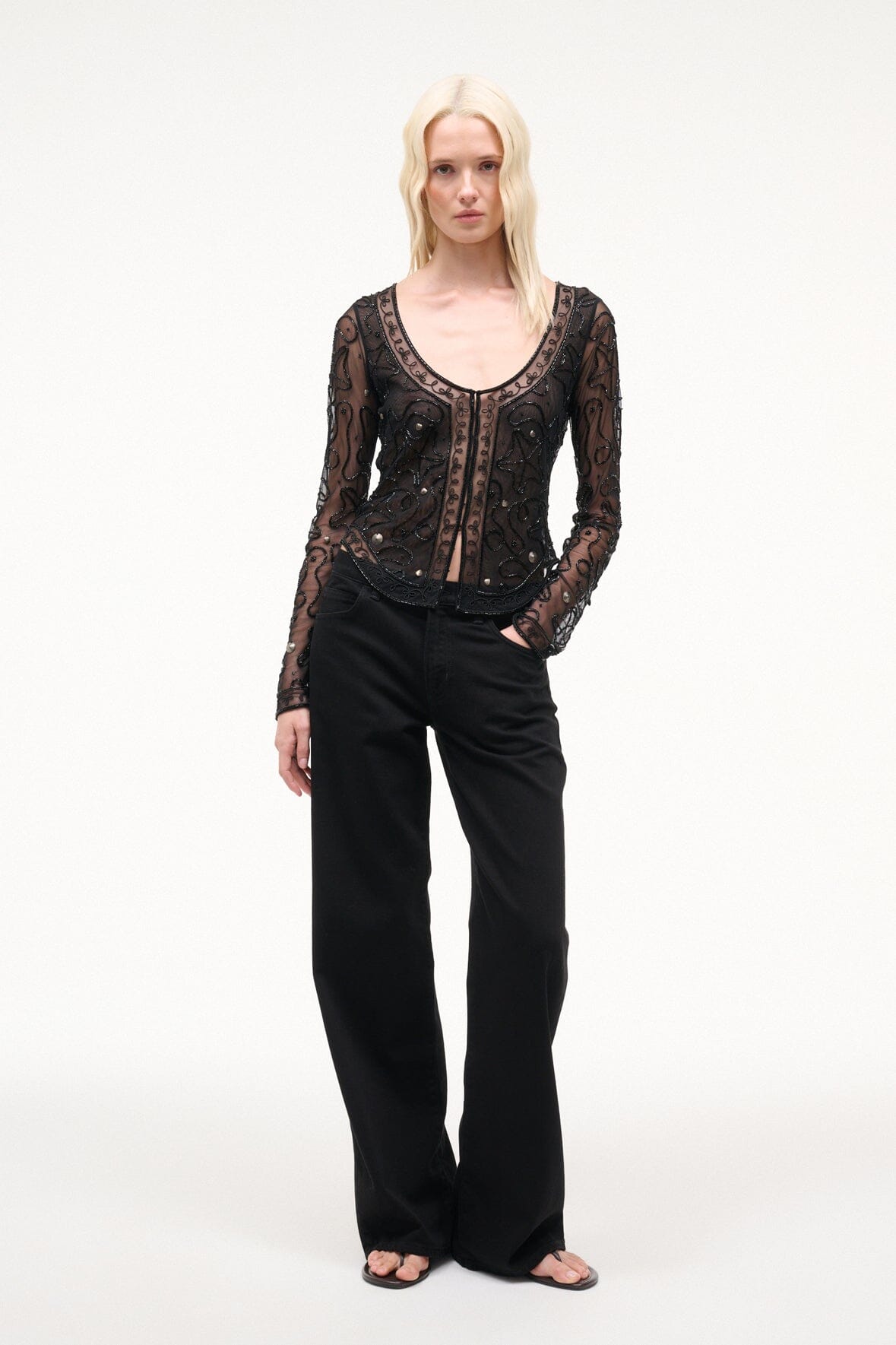 STAUD | Mila Top Black Starfish