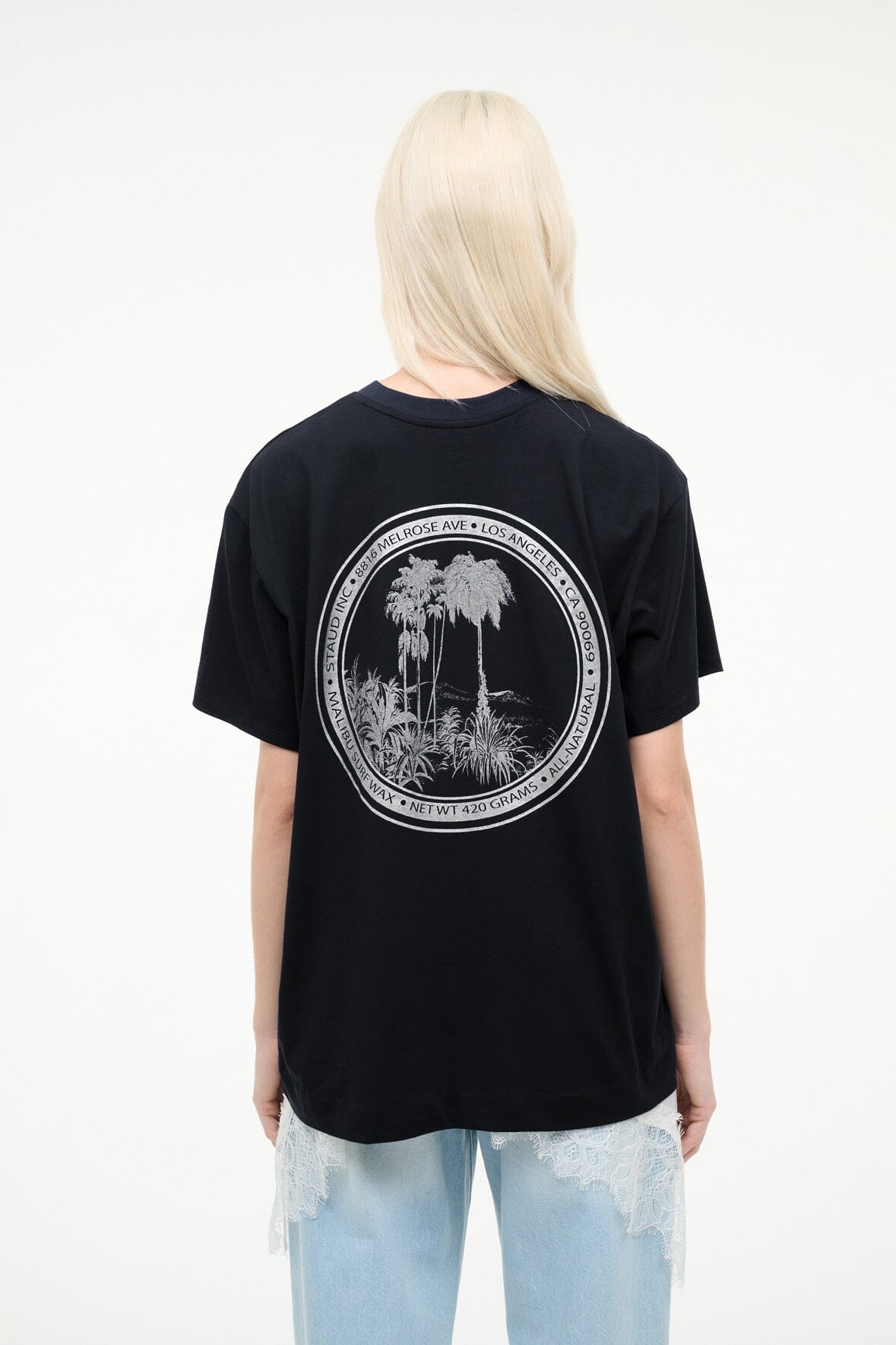 STAUD | Newport Oversized Tee Good Vibes