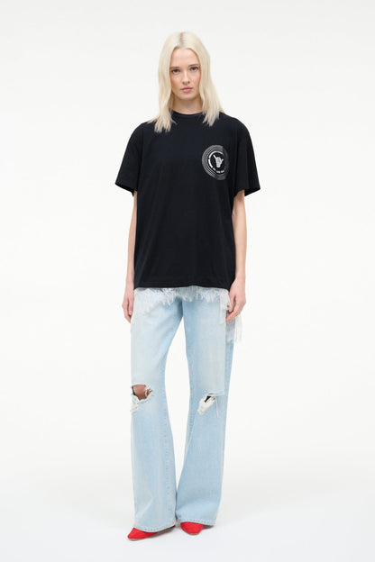 STAUD | Newport Oversized Tee Good Vibes