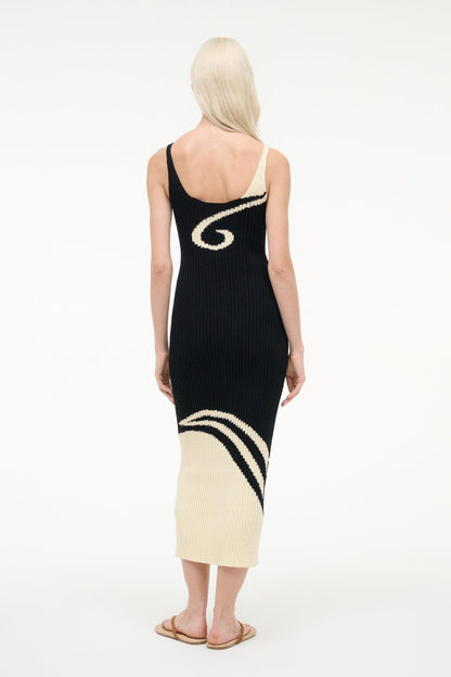 STAUD | Leta Dress Black Ivory