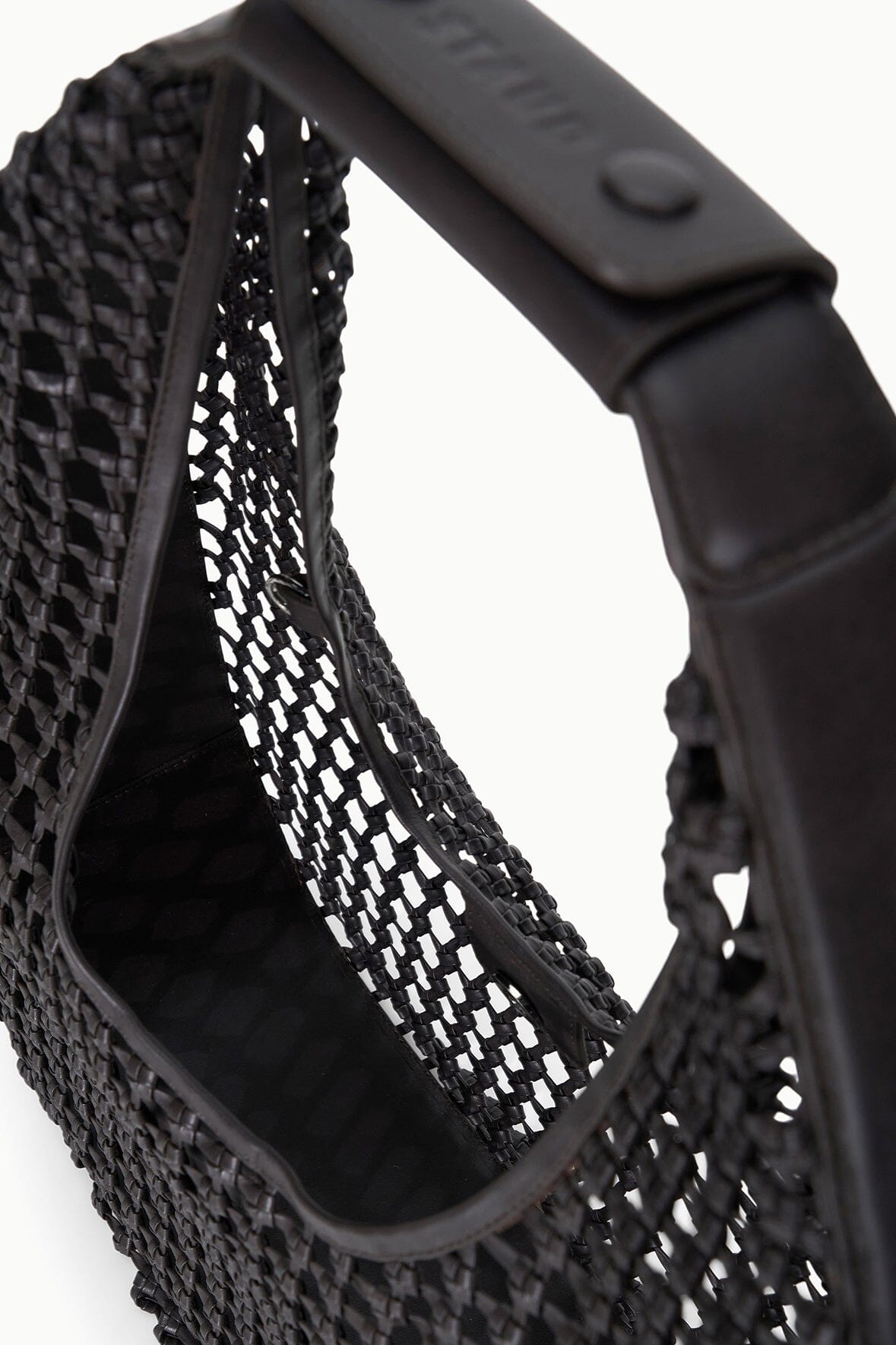 STAUD | Large Moon Hand-Knotted Bag Espresso