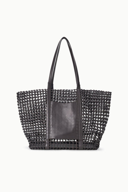 STAUD | Getaway Hand-Knotted Tote Bag Espresso