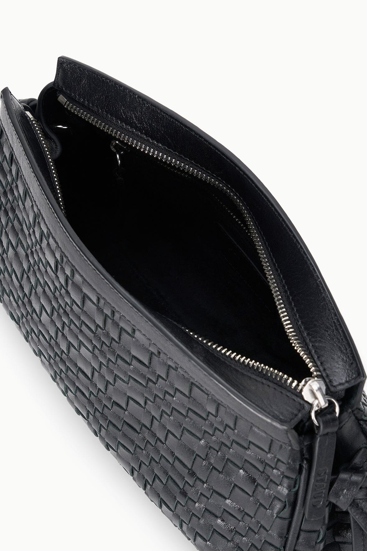 STAUD | Maude Convertible Clutch Black Woven