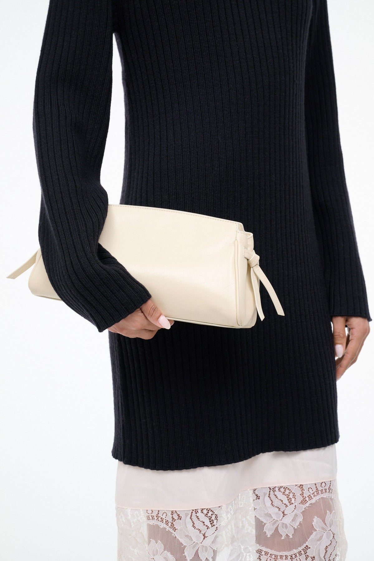 STAUD | Maude Convertible Clutch Cream