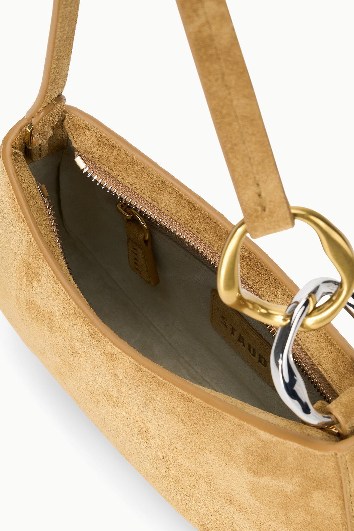 STAUD | Ollie Bag Hazel Suede Mini Shoulder Bag - Staud