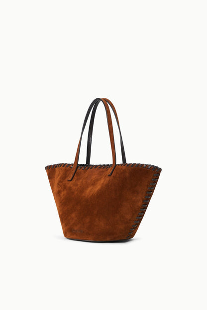 STAUD | Caro Bucket Bag Tabac Suede Espresso