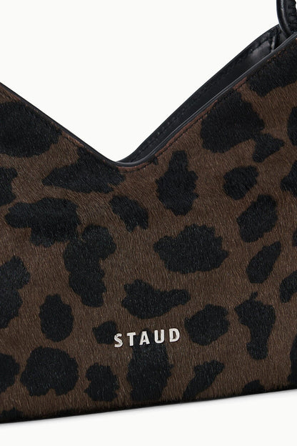 STAUD | Valerie Shoulder Bag Leopard