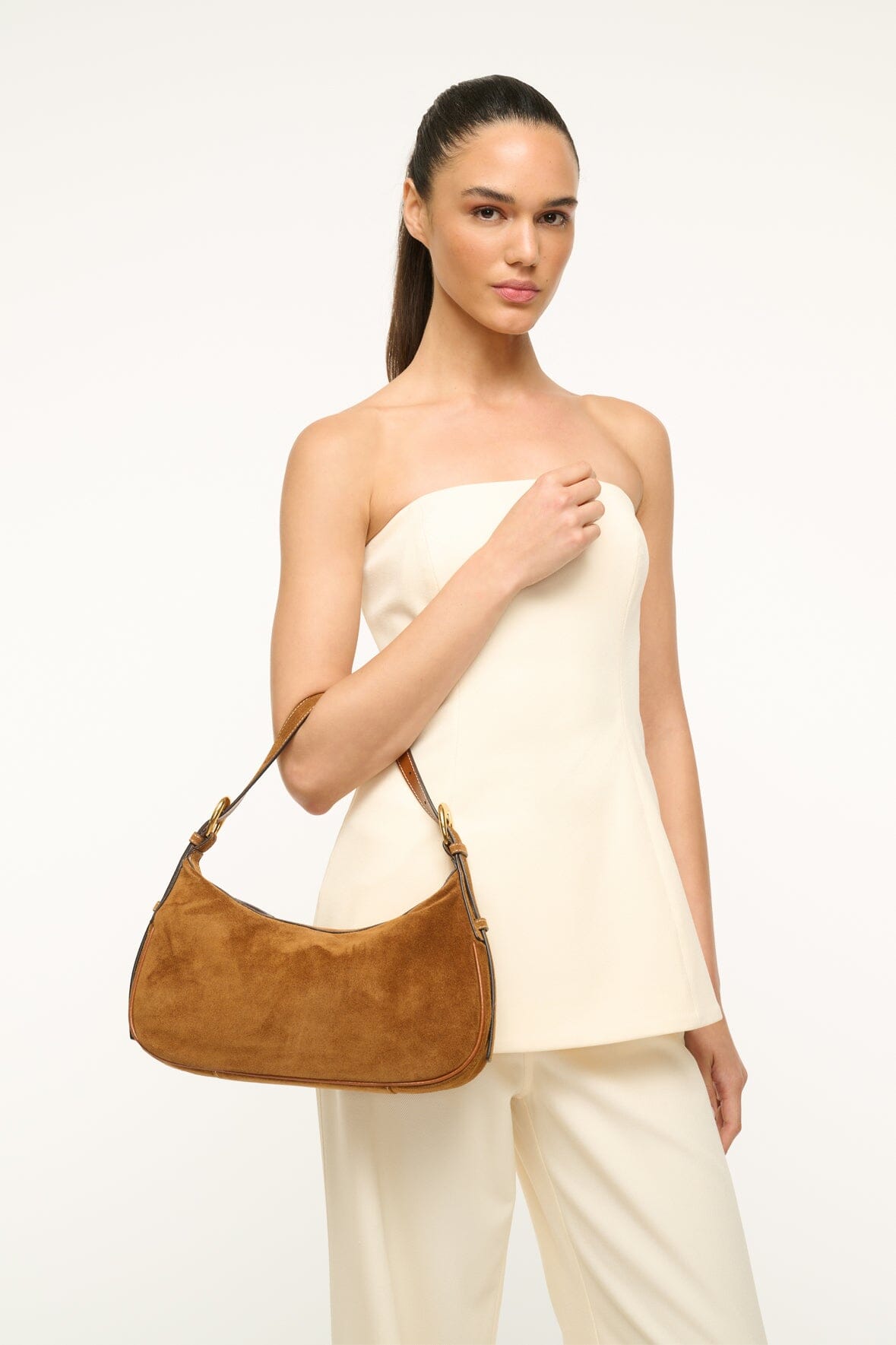 STAUD | Pine Shoulder Bag Tan