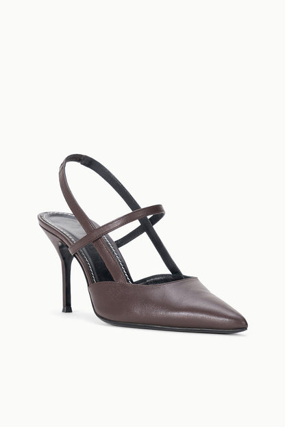 STAUD | Sebastian High Heel Slingback Espresso