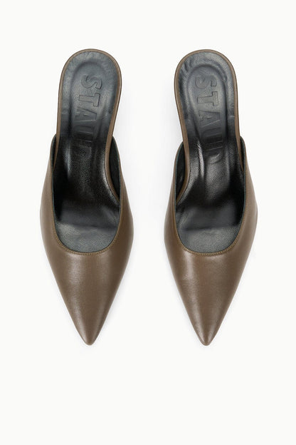 STAUD | Sebastian Kitten Heel Mule Truffle