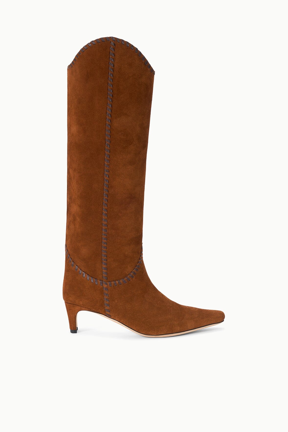 STAUD | Western Wally Boot Tabac Suede Espresso
