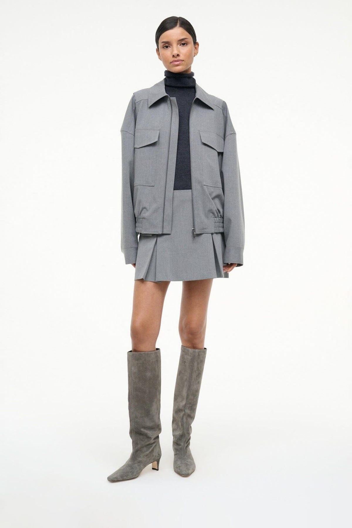 STAUD | Wally Boot Storm Suede