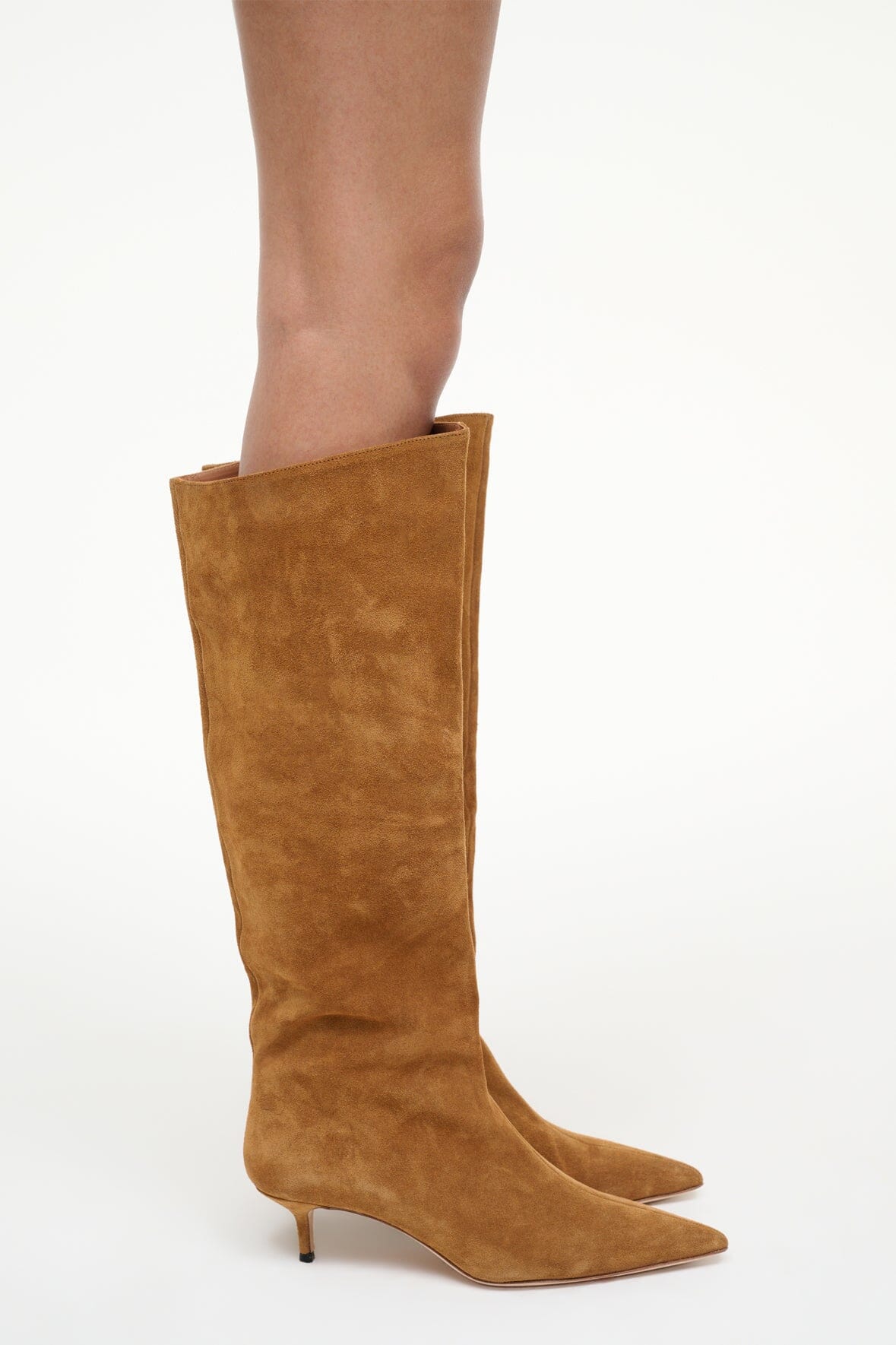 STAUD | Sebastian Kitten Heel Boot Tan