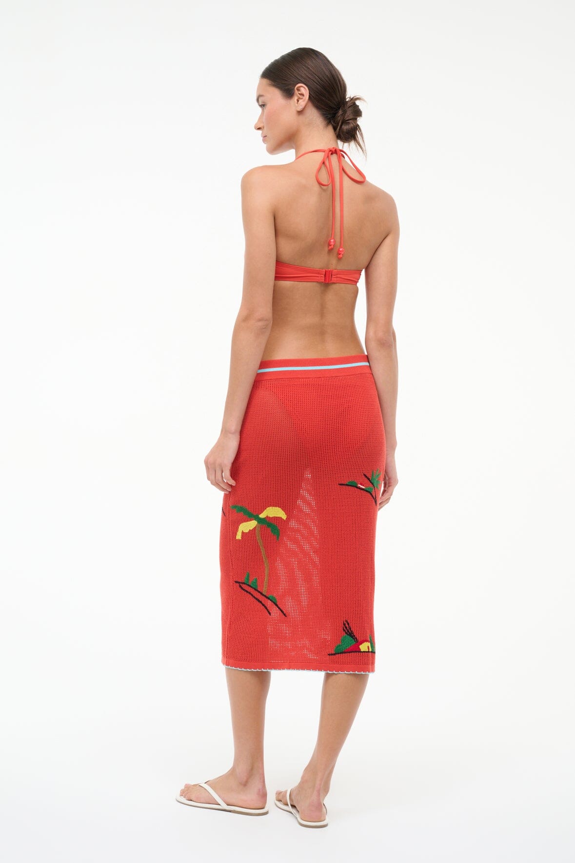 STAUD | Levante Skirt Riviera Flame