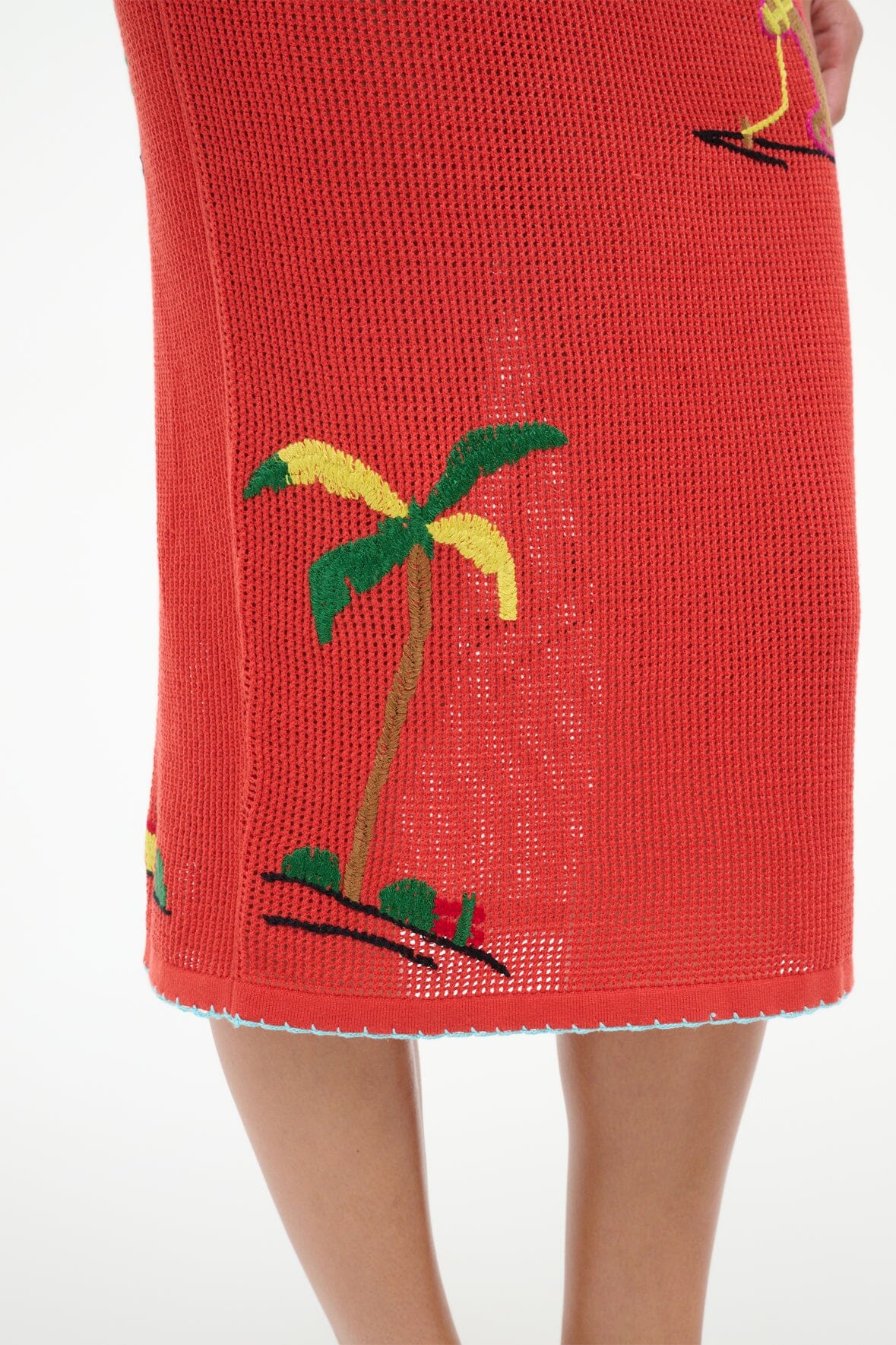 STAUD | Levante Skirt Riviera Flame
