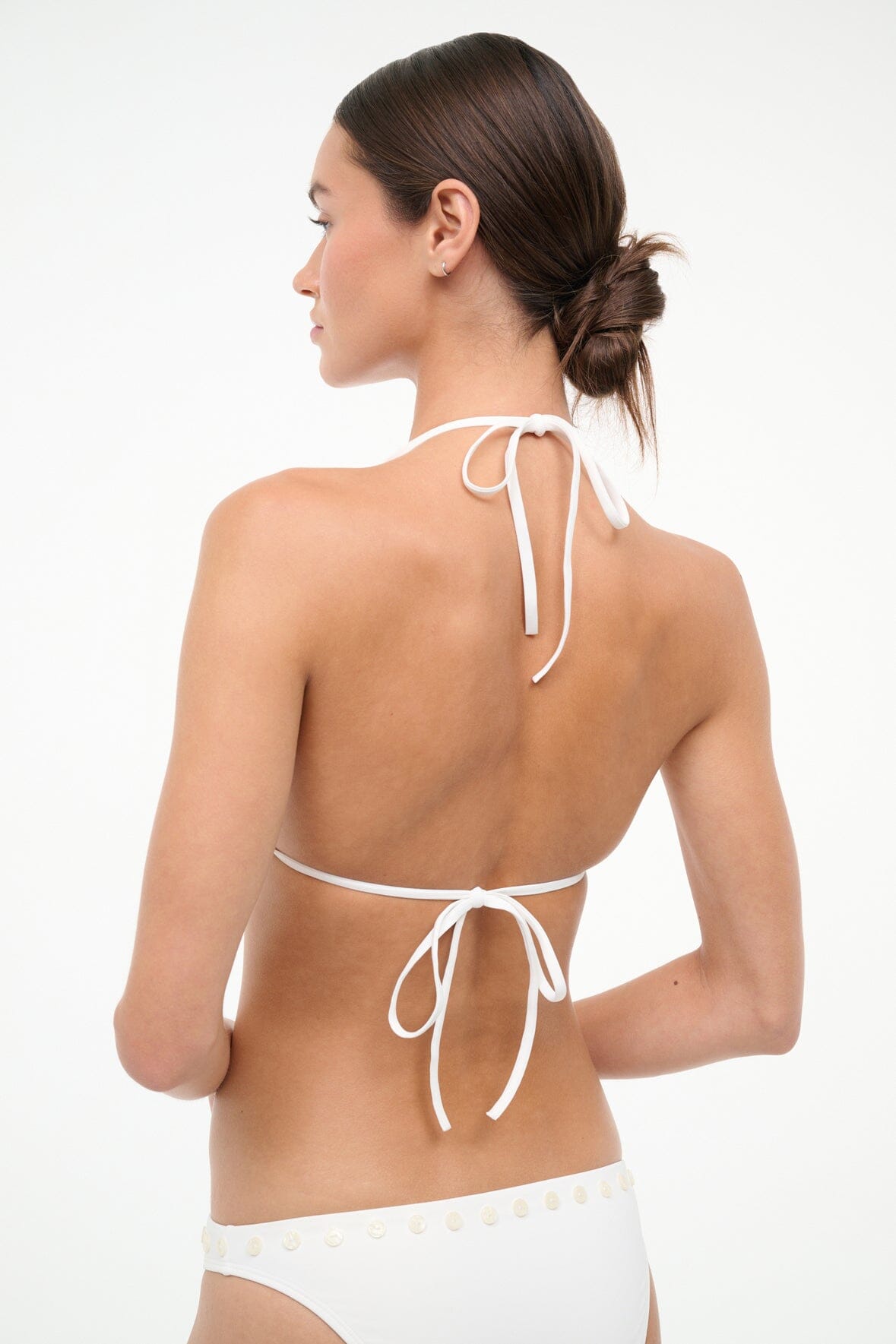 STAUD | Lido Bikini Top Ivory