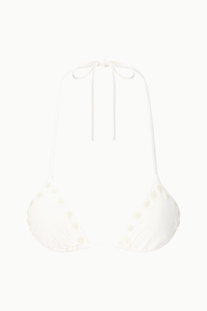 STAUD | Lido Bikini Top Ivory