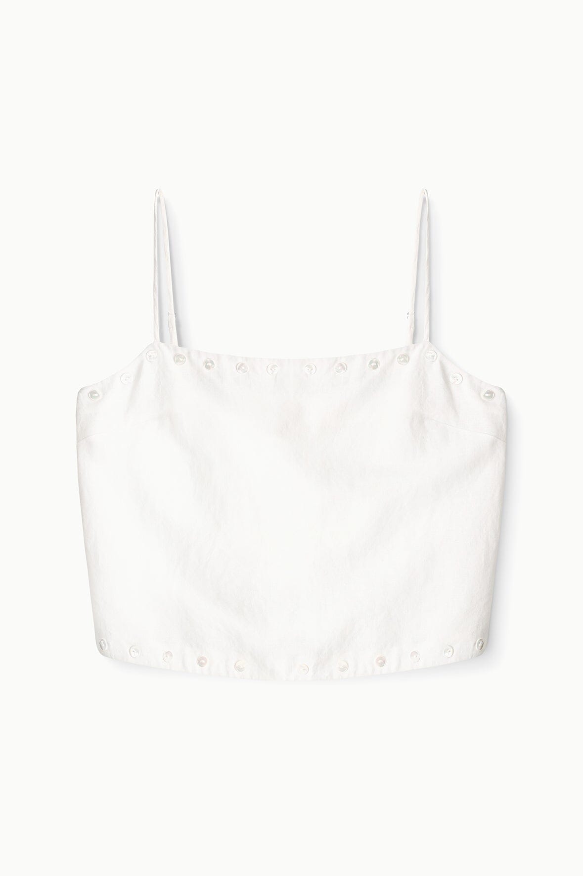 STAUD | Kirra Linen Tank Ivory