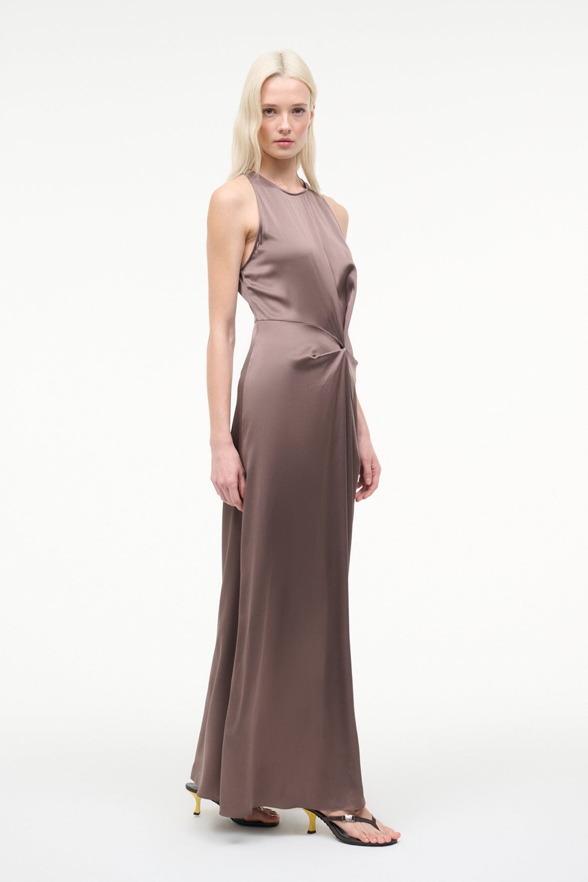 STAUD | Jaelyn Silk Dress Mink