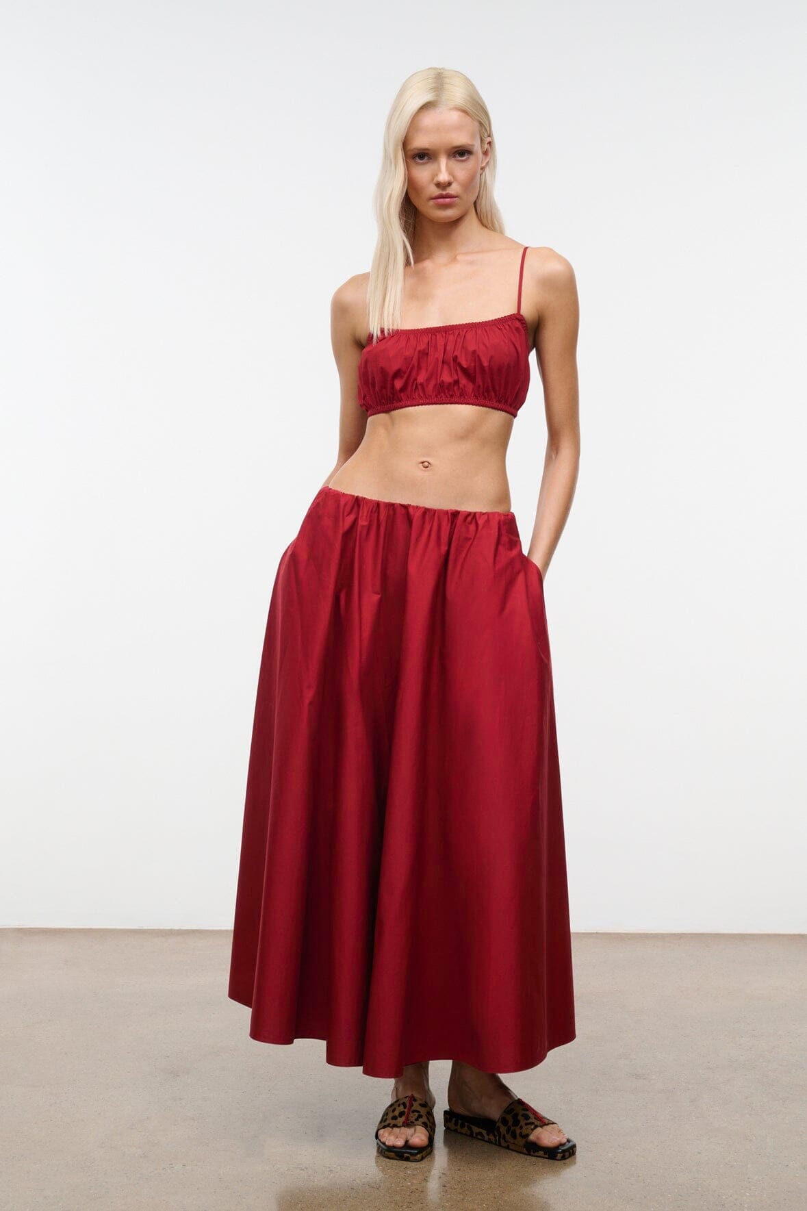 STAUD | Fiore Top Rouge