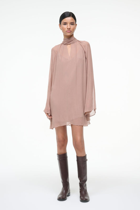 STAUD | Esther Mini Dress Taupe