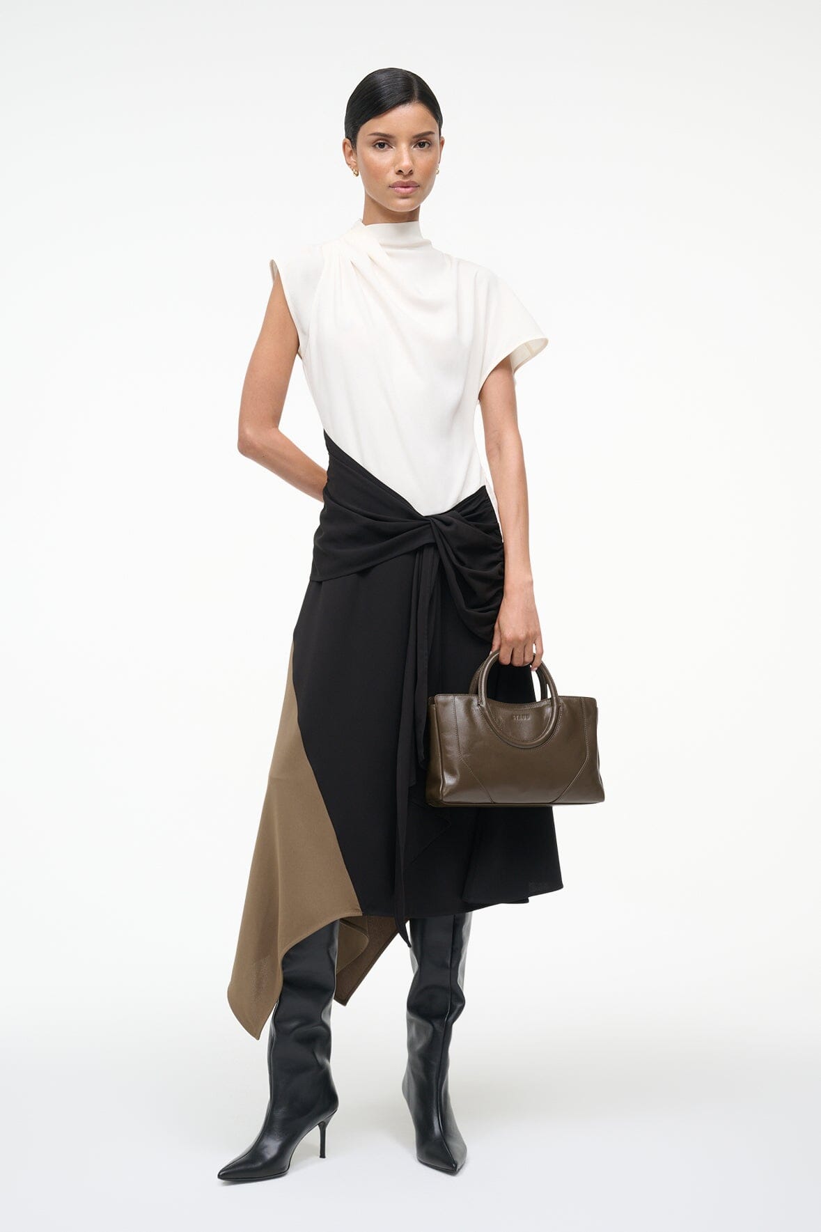 STAUD | Davina Dress Black Multi