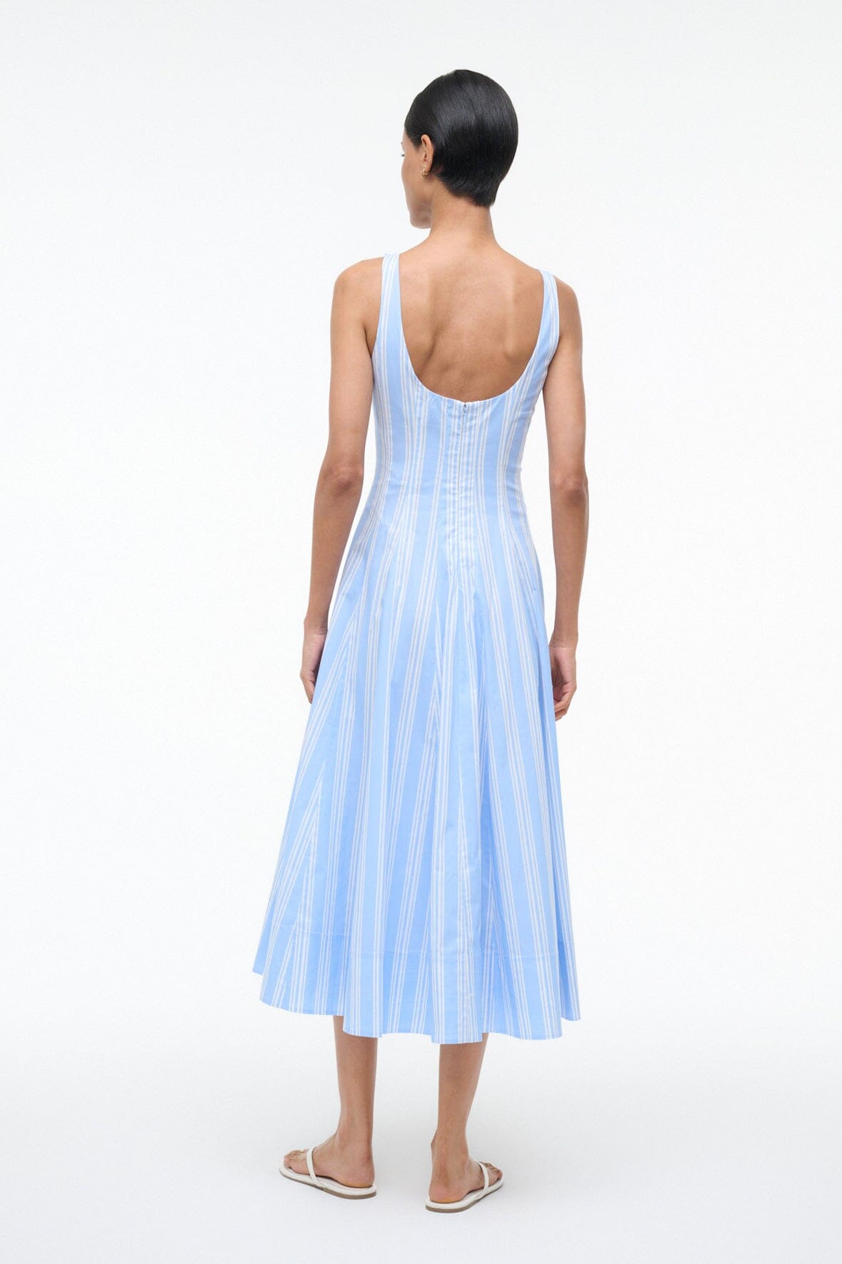 STAUD | Wells Dress Ventura Stripe
