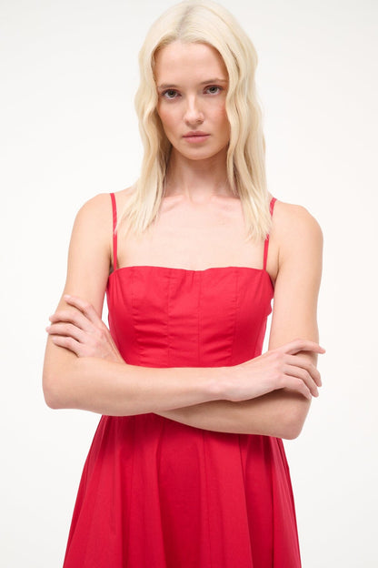 STAUD | Wylie Dress Cherry
