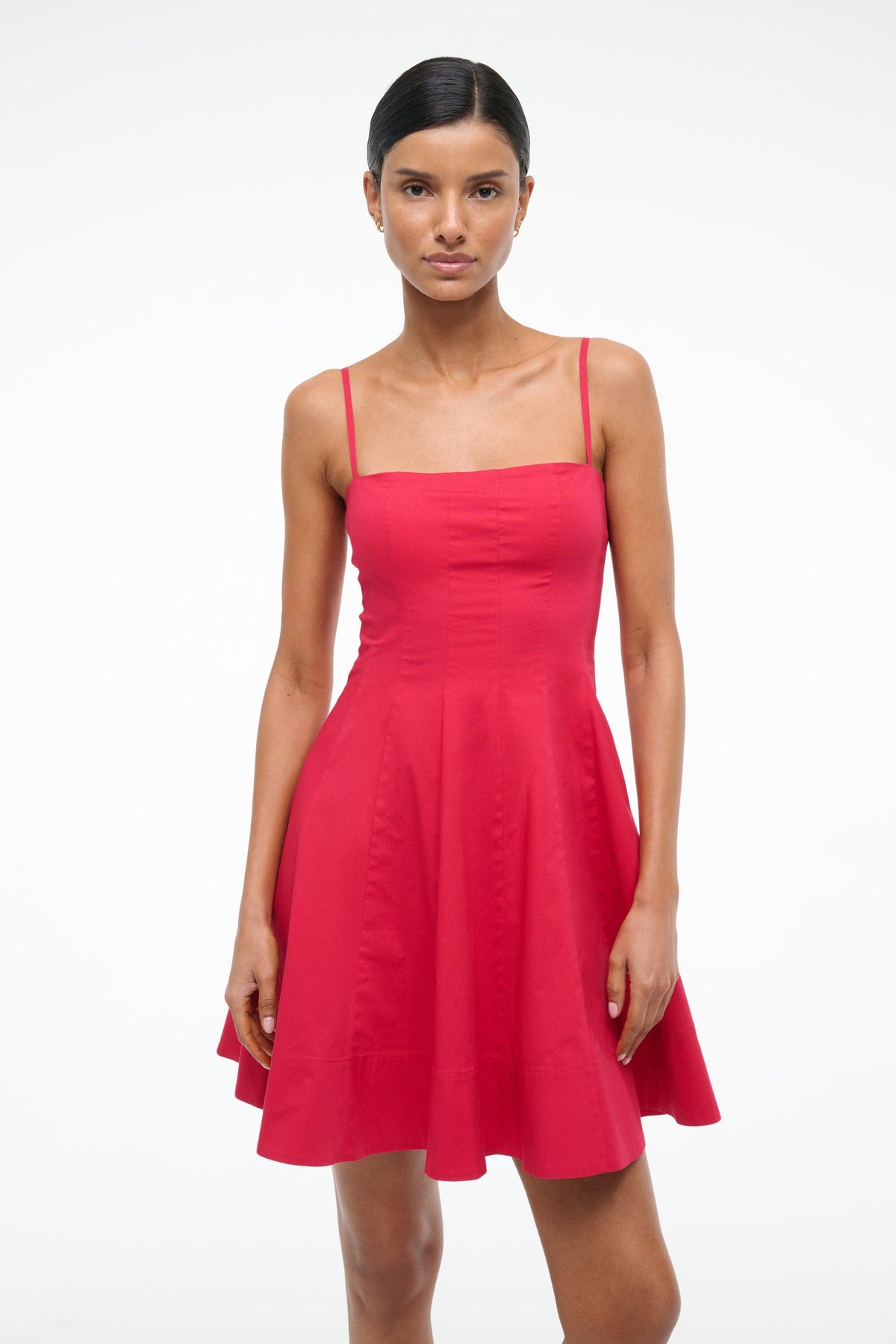 STAUD | Wylie Mini Dress Cherry