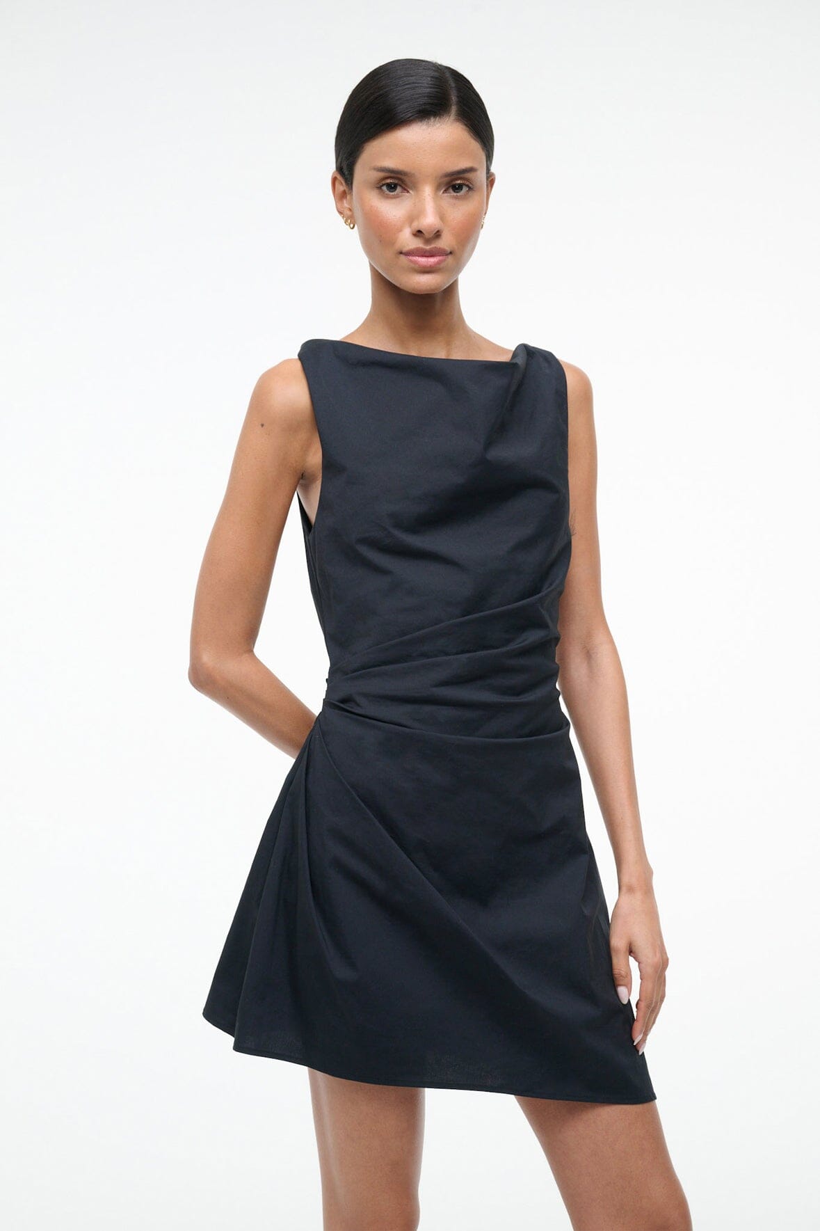 STAUD | Callie Mini Dress Black