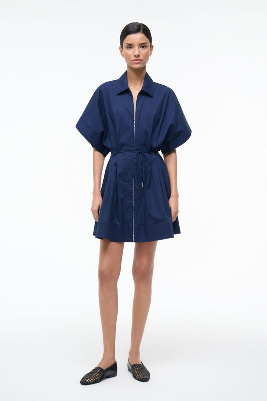 STAUD | Cori Dress Navy