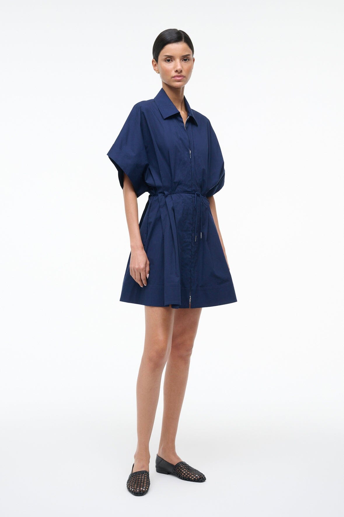 STAUD | Cori Dress Navy