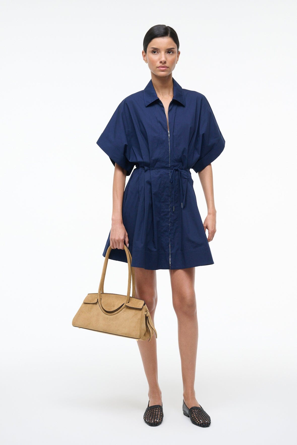 STAUD | Cori Dress Navy
