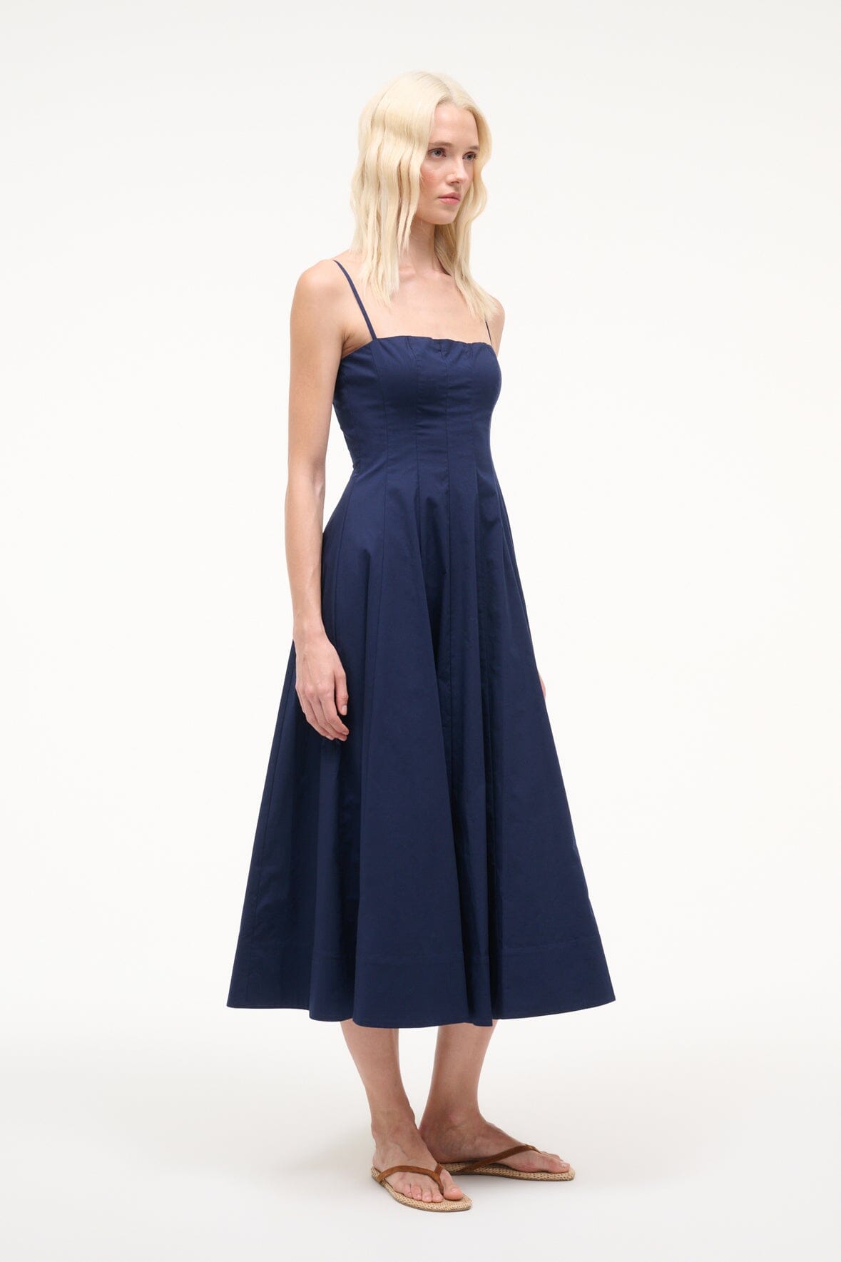 STAUD | Wylie Dress Navy