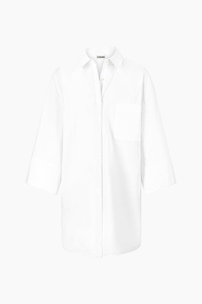 STAUD | Nico Dress White