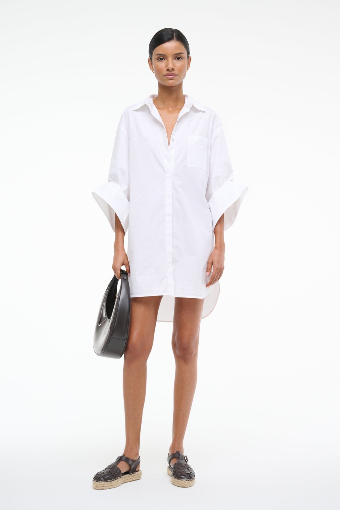 STAUD | Nico Dress White