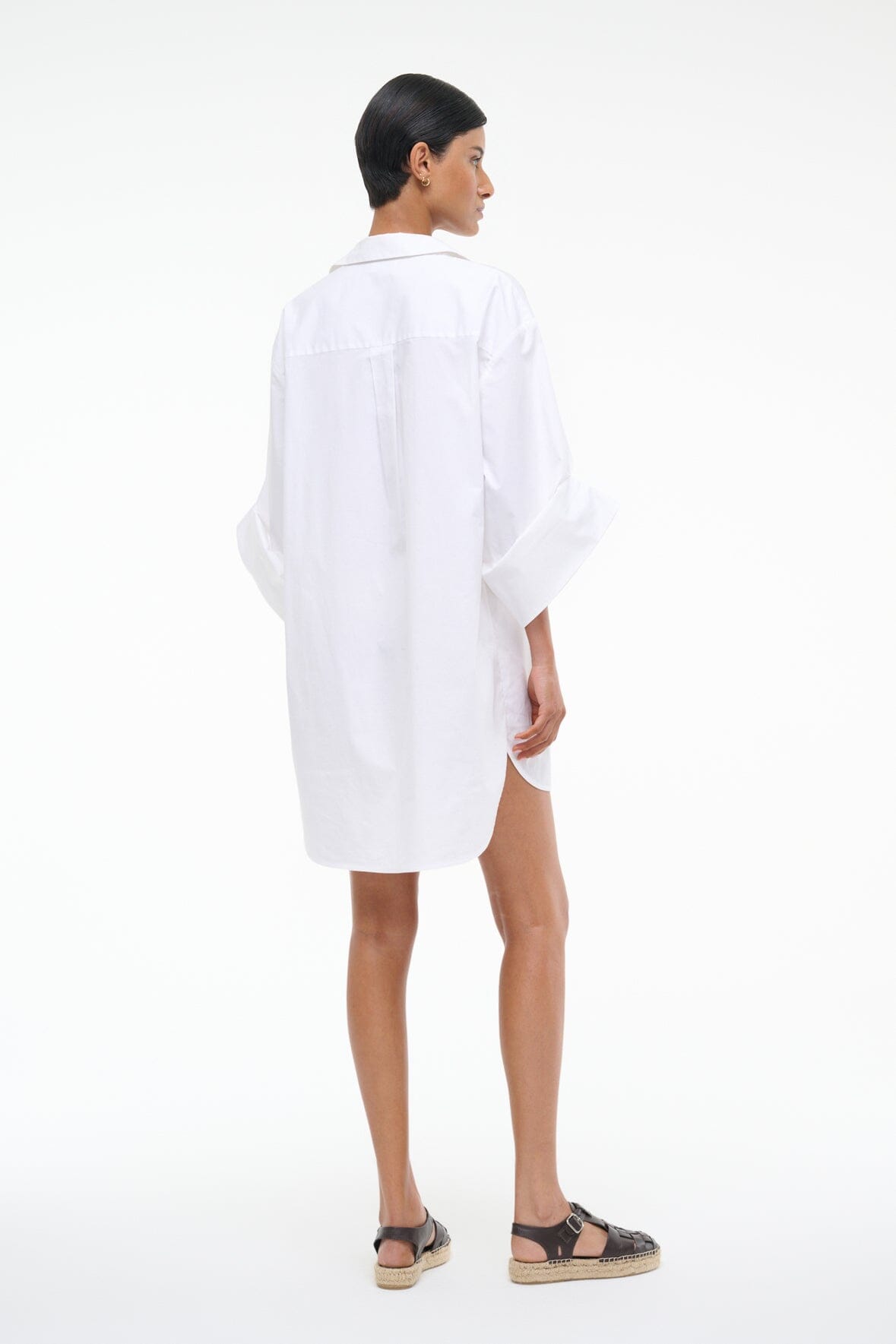 STAUD | Nico Dress White