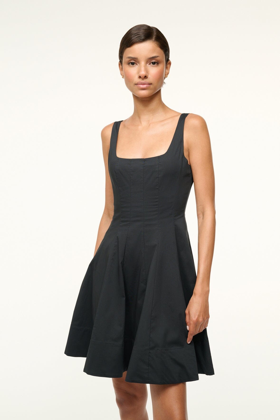 STAUD | Mini Wells Dress Black
