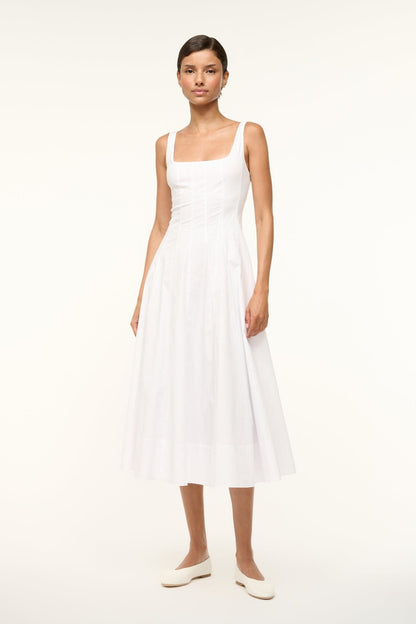 STAUD | Wells Dress White 1