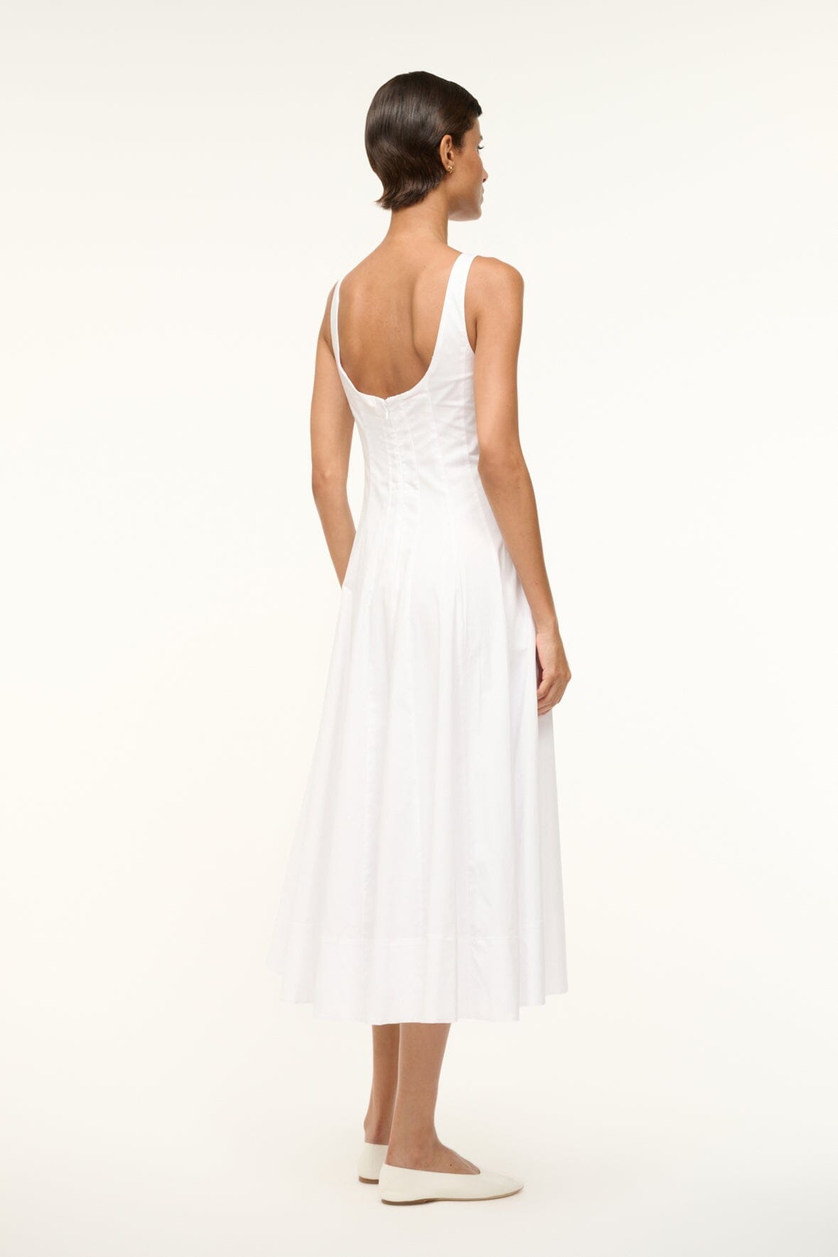 STAUD | Wells Dress White 1