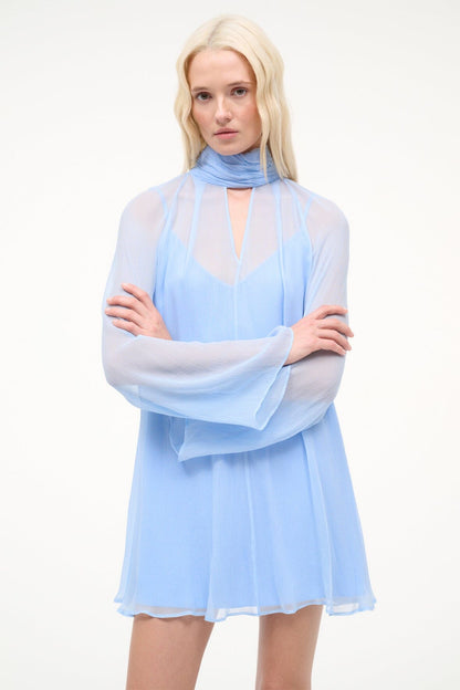 STAUD | Esther Mini Dress Clear Blue