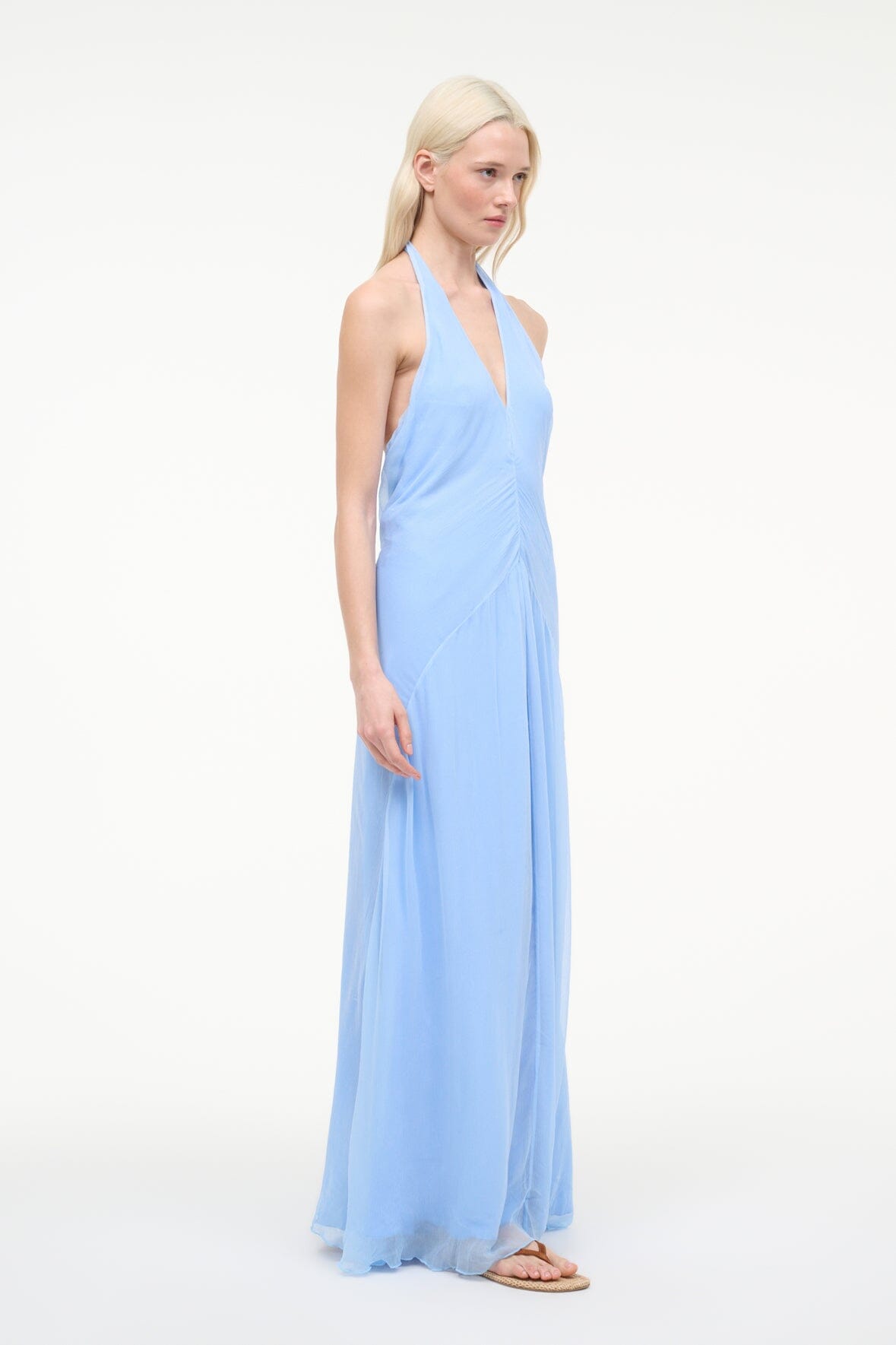 STAUD | Luma Dress Clear Blue
