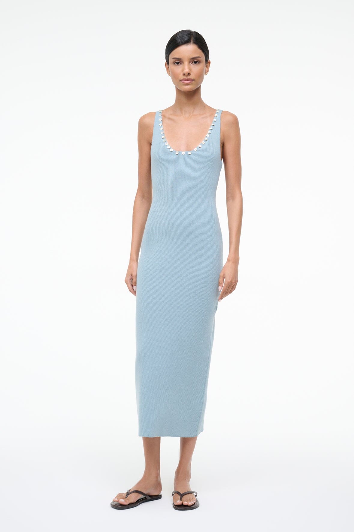 STAUD | Neva Dress Seafoam