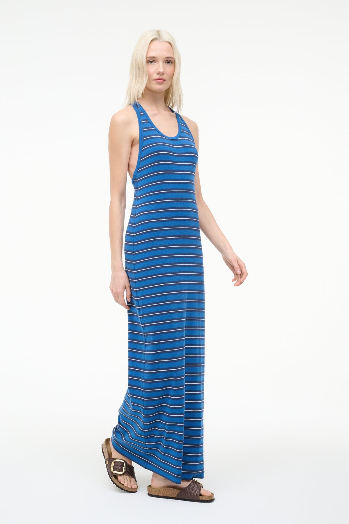 STAUD | Encino Dress Echo Stripe