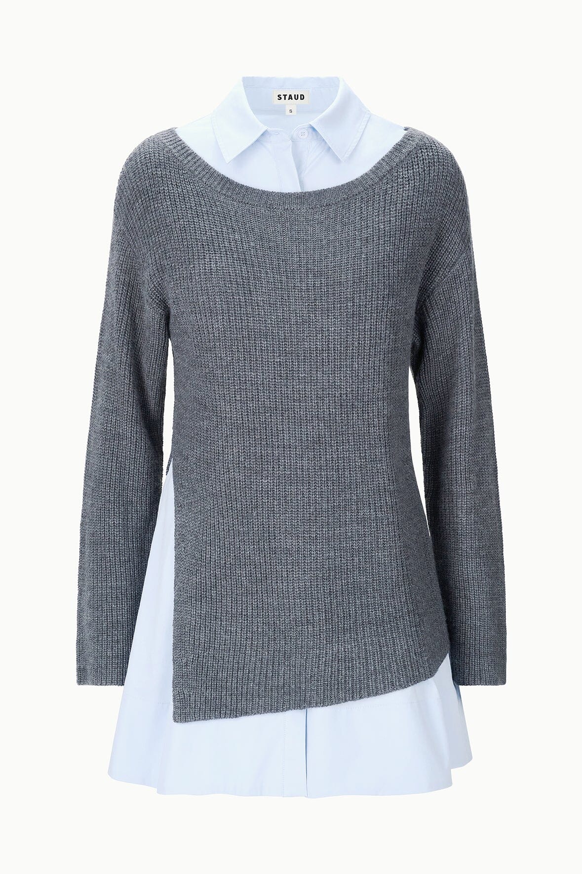 STAUD | Dane Dress Charcoal Glacier
