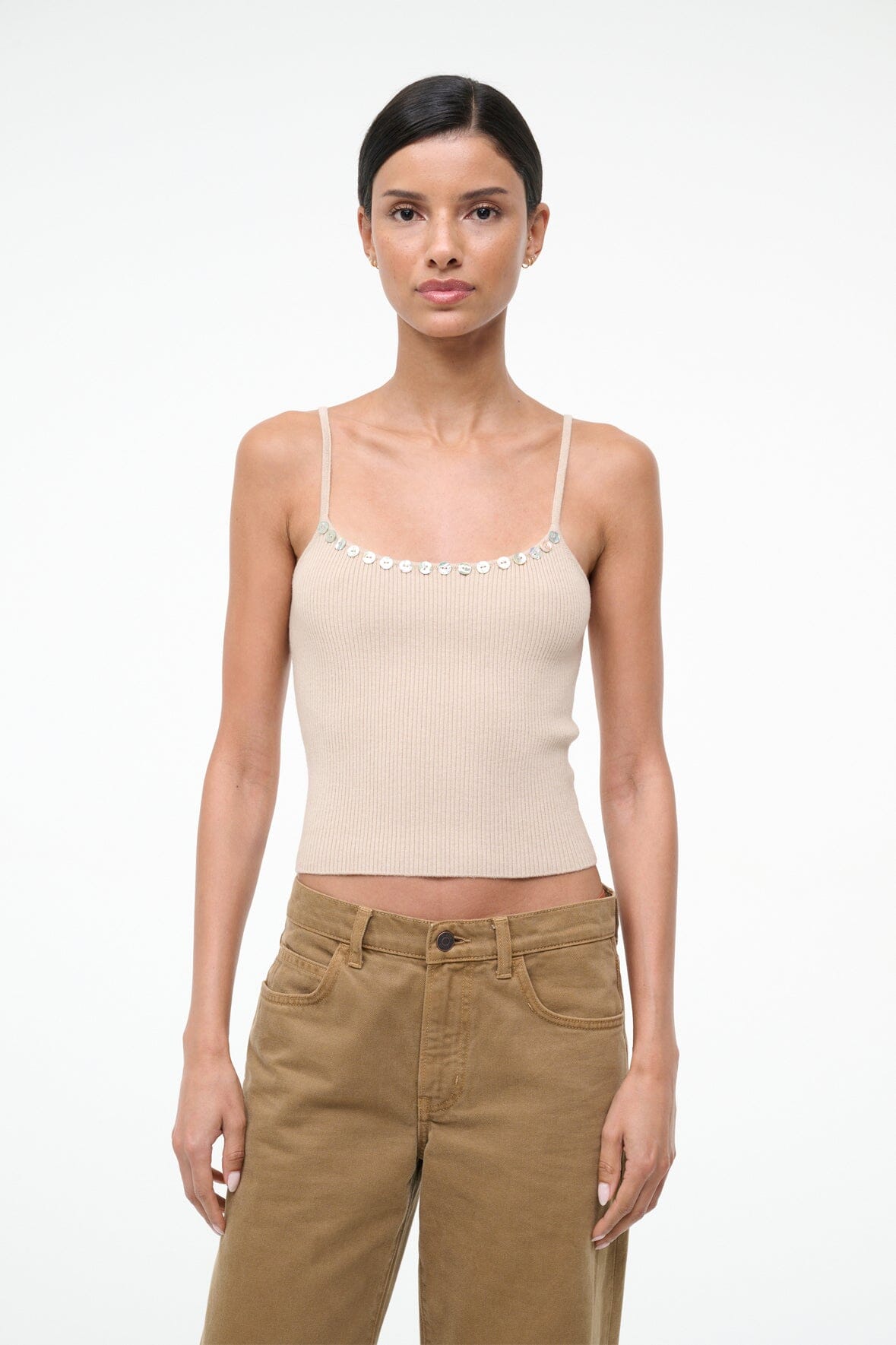 STAUD | Soleil Tank Fawn