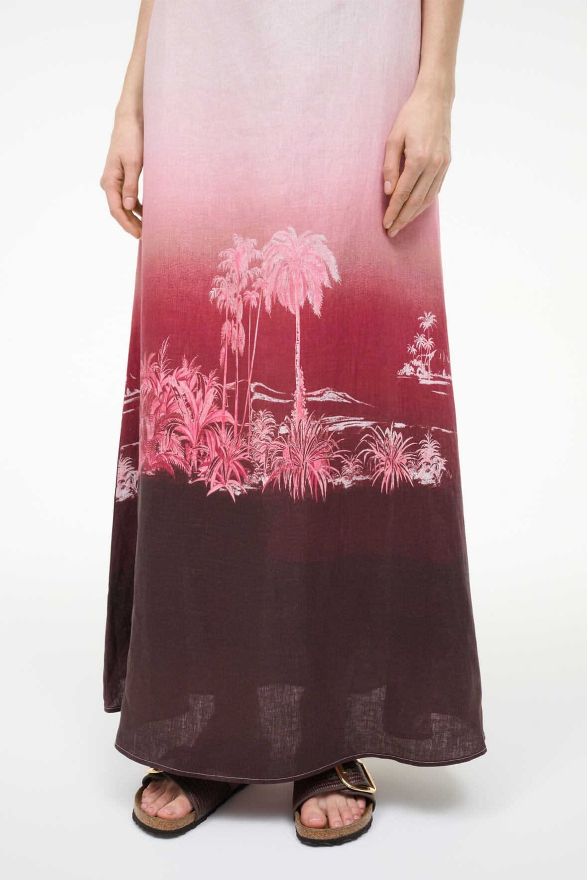 STAUD | Laura Linen Dress California Clouds