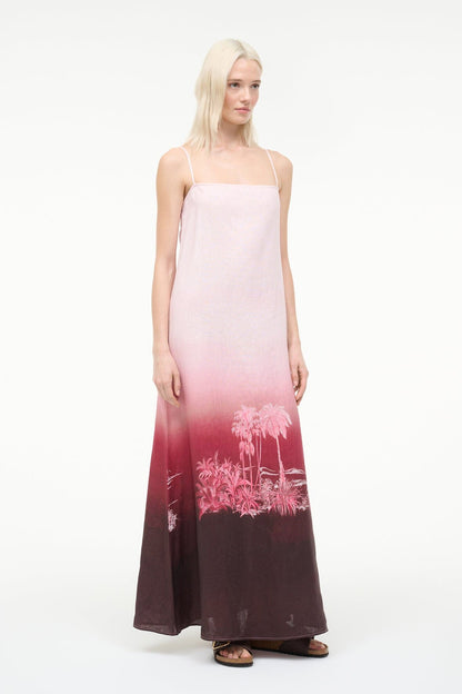 STAUD | Laura Linen Dress California Clouds
